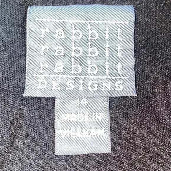 VINTAGE Rabbit Rabbit Rabbit Designs Dress Size 14  Beautiful 🥰 - Picture 7 of 10